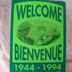 WW2/POSTWAR FRANCE AFFICHE WELCOME DEVISE COMMÉRORATION 50e ANNIVERSAIRE DU DÉBARQUEMENT NORMANDIE