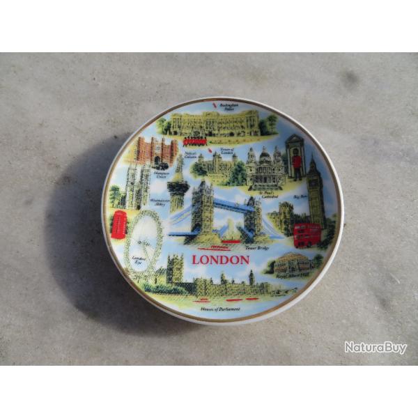 VINTAGE - Ancienne petite Coupelle/Vide Poche souvenir de Londres - Angleterre (XX)