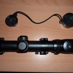 lunette de battue BUSHNELL ELITE 1;25/4/24 avec réticule lumineux 4A  neuve, colliers et bonnettes