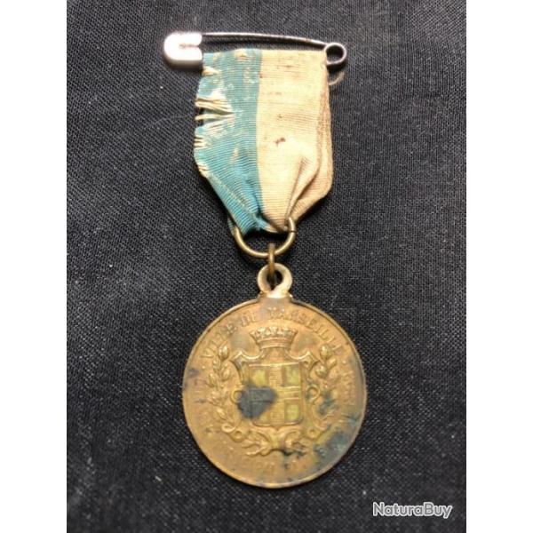 insigne medaille souvenir des fetes franco russe a marseille