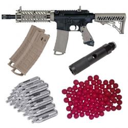 Forfait de défense à domicile Tippmann TMC cal.68 incluant un adaptateur Quick Change, 20 capsules d