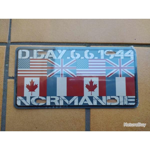 PLAQUE COMMEMORATIVE D-DAY 6 JUIN 1944 DEBARQUEMENT NORMANDIE