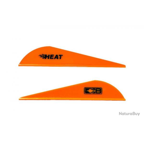 Lot de 100 plumes compound Bohning Heat Neon orange