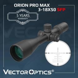 Lunette de visée Vector Optics Orion 3-18x50 SFP