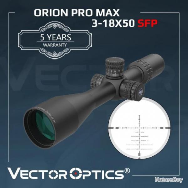 Lunette de vise Vector Optics Orion 3-18x50 SFP