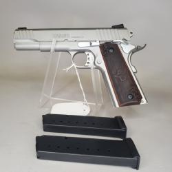 TAURUS - PISTOLET PT1911 MATTE STAINLESS STEEL 45ACP bois