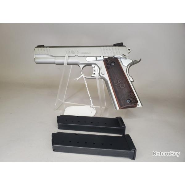 TAURUS - PISTOLET PT1911 MATTE STAINLESS STEEL 45ACP bois