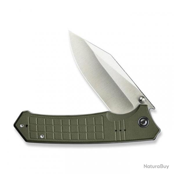 Couteau CIVIVI Tacticorix Green Manche G10 Lame Acier Nitro-V Satin IKBS Linerlock Clip CIVC230552 -