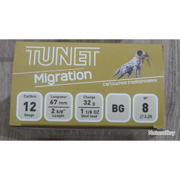 Cartouches TUNET MIGRATION 8 - Cal 12