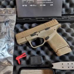 Pistolet HS PRODUKT modèle H11 - FDE - Calibre 9x19 + Mallette et second chargeur (Occasion très bon