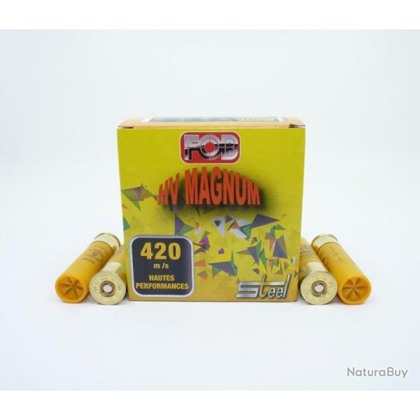 FOB HV MAGNUM Steel / Acier Cal. 20/76 28g Boite de 25 munitions