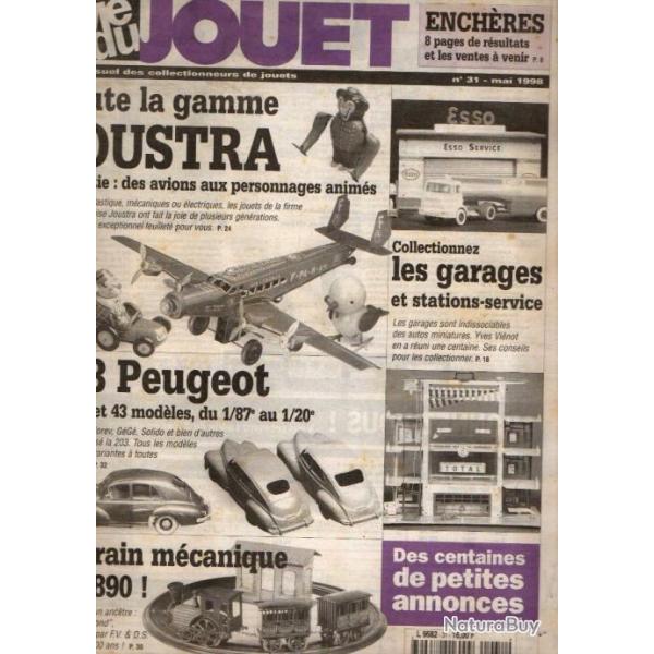 la vie du jouet 31 de 1998 ,joustra , 203 peugeot, garages et stations service, tourne en rond 1890