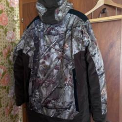 Veste doudoune solognac camo grand froid