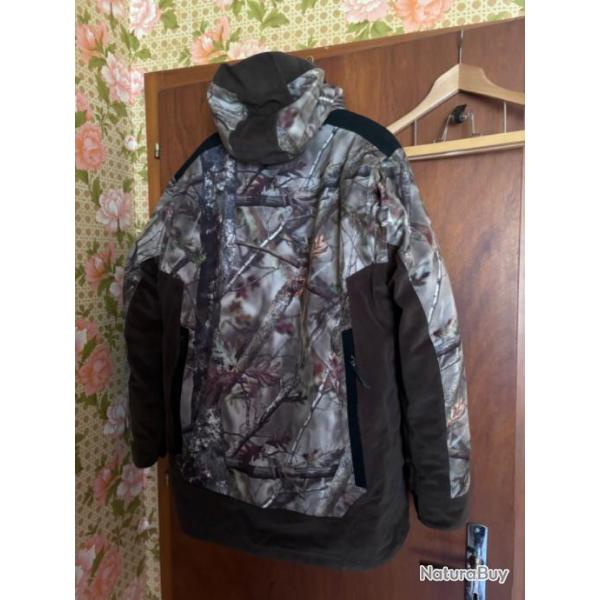 Veste doudoune solognac camo grand froid