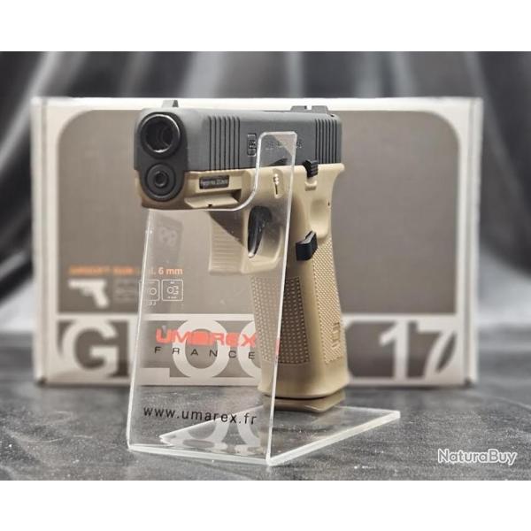 PISTOLET GLOCK 17 GEN5 - BBS 6MM CO2 - BLACK COYOTE