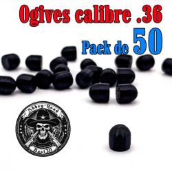 Balle tir réduit .36 ogive plastique - Pack de 50 - Bast3D