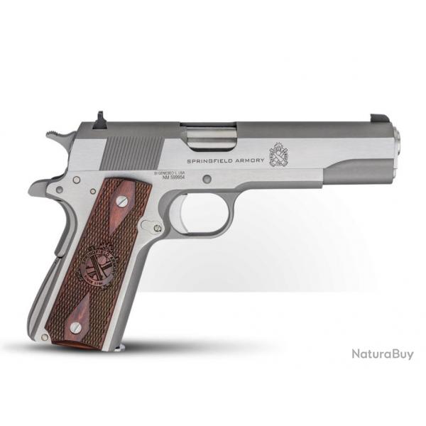 SPRINGFIELD 1911 MIL-SPEC INOX 45ACP 5 POUCES