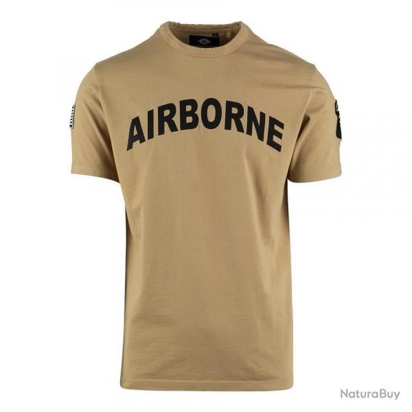 Tee shirt 101st Airborne premium Couleur Beige