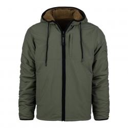 Veste Reversible Sherpa Softshell Jas Couleur Coyote Vert Ranger