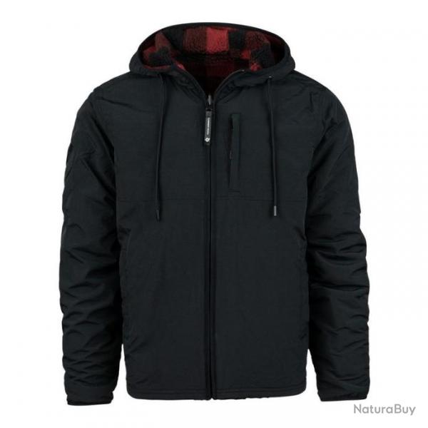 Veste Reversible Sherpa Softshell Jas Couleur Noir Rouge