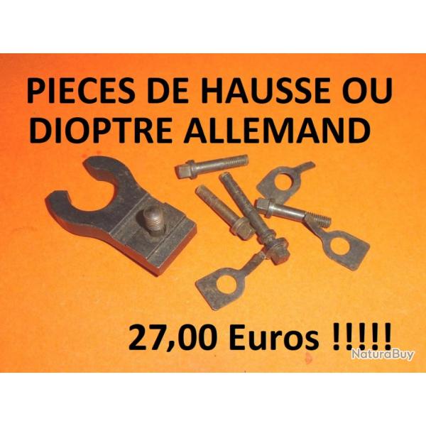 LOT de pices de hausse ou dioptre ALLEMAND - VENDU PAR JEPERCUTE (D24E10)