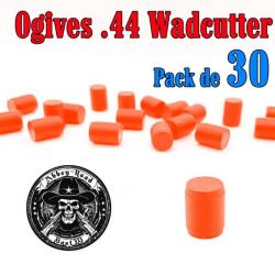 Balle tir réduit .44 ogive Wadcutter plastique haute visibilité - Pack de 30 - Bast3D