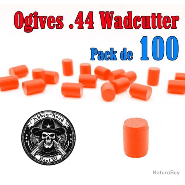 Balle tir rduit .44 ogive Wadcutter plastique haute visibilit - Pack de 100 - Bast3D