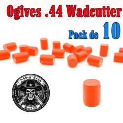 Balle tir réduit .44 ogive Wadcutter plastique haute visibilité - Pack de 10 - Bast3D