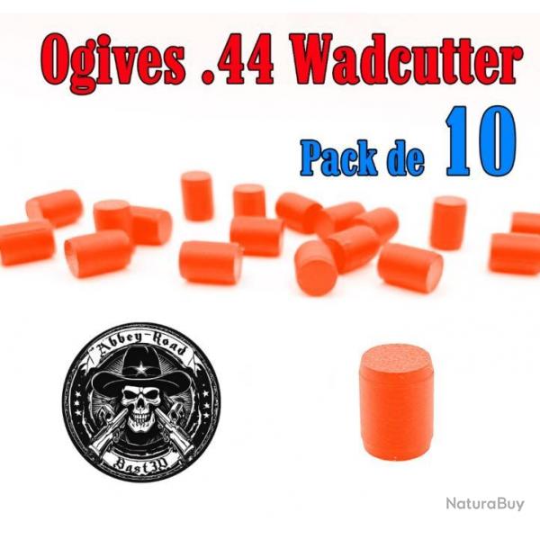 Balle tir rduit .44 ogive Wadcutter plastique haute visibilit - Pack de 10 - Bast3D