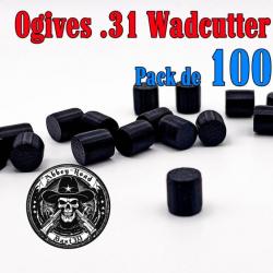 Balle tir réduit .31 ogive Wadcutter plastique - Pack de 100 - Bast3D