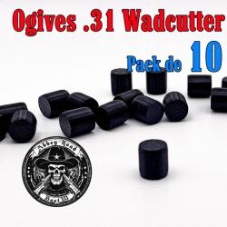 Balle tir réduit .31 ogive Wadcutter plastique - Pack de 10 - Bast3D