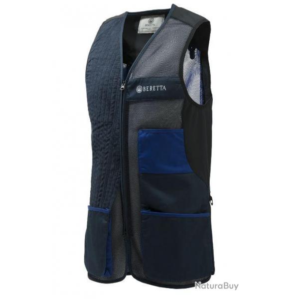 Gilet Beretta Uniform Pro 20.20 en coton - Bleu / XXS / Droitier