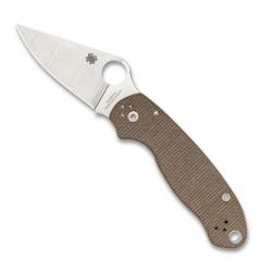 Couteau "Para 3" CRU-WEAR / micarta brun [Spyderco]