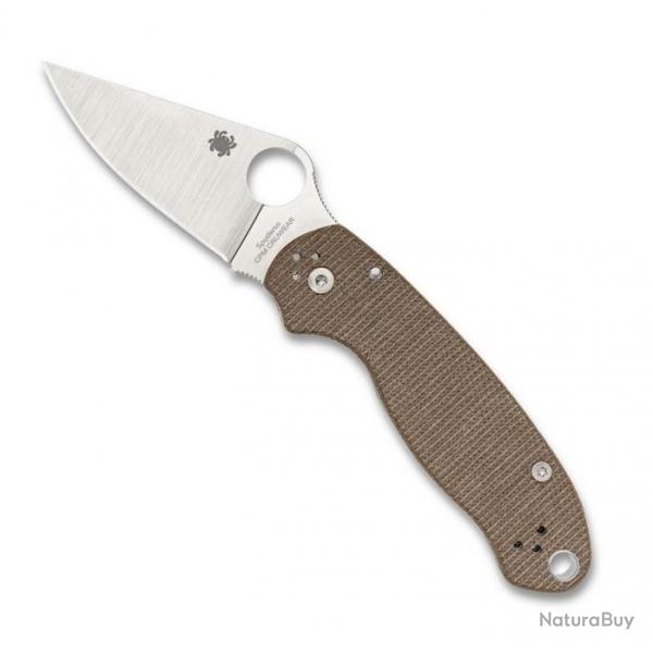 Couteau "Para 3" CRU-WEAR / micarta brun [Spyderco]