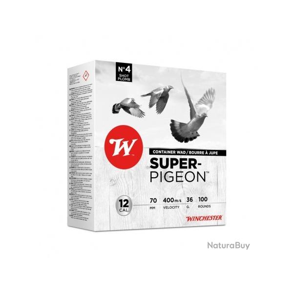 Pack de 100 Cartouches SUPER PIGEON 12-70 - 36g plombs N4