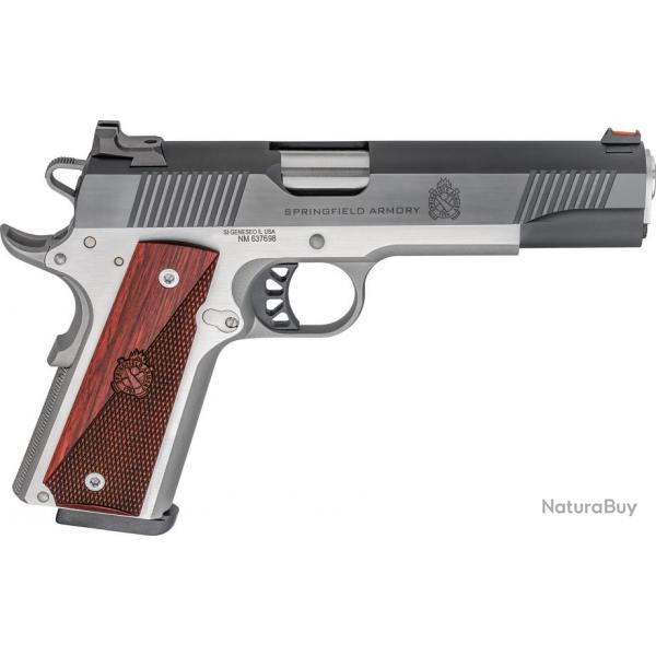 Pistolet SPRINGFIELD Armory 1911 Ronin 5" - Calibre .45 ACP - INOX/NOIR