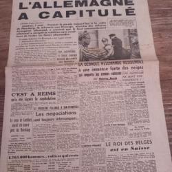 Paris-Presse du 8 mai 1945