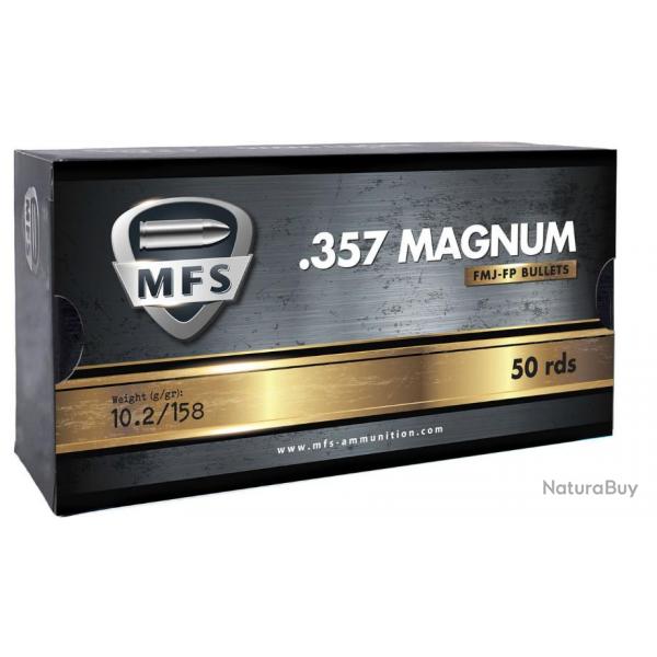 Dstockage Cat. B - Munitions MFS 357MAG FMJ FP 10.2G 158GR x10 botes*