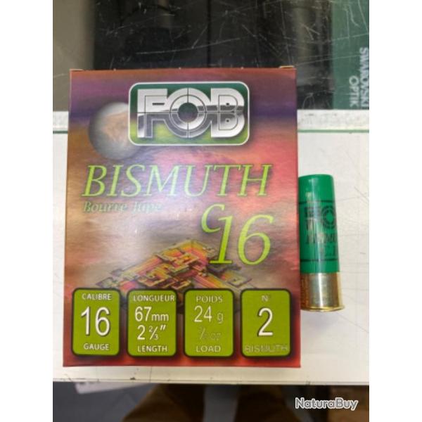 Vente Flash ! Cartouches Fob Bismuth cal.16 N2