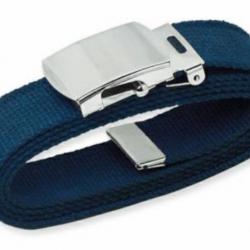 CEINTURE TOILE MARINE GRANDE TAILLE