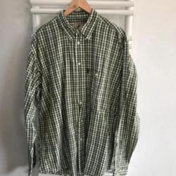 Chemise à carreaux Beretta XXL neuve blanc et vert