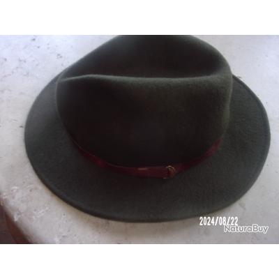 Vieux Chapeau De Chasse Bavarois - Taille 55 (6 3/4) - Occasion