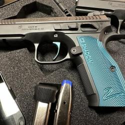 CZ SHADOW 2 BLEU SIMPLE ACTION (SA) CAL 9 MM - Cat B