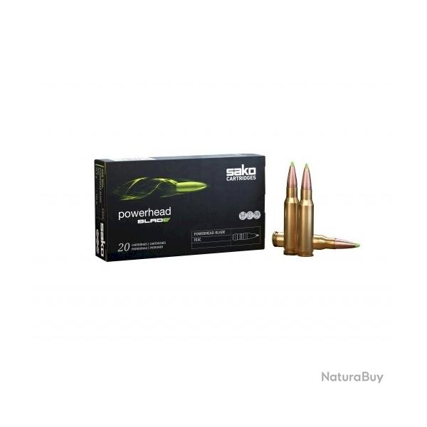 BALLES SAKO POWERHEAD BLADE 170GR , CALIBRE: 30-06. Lot de 2 boites de 20 cartouches.