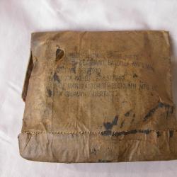 WW2 US SACHET VIDE POUR LANIÈRES DE COUTEAUX MILITAIRE AMÉRICAINS AVEC SES MARQUAGES RARE