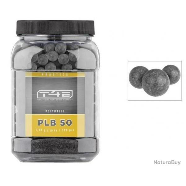 Billes T4E PLB50 pour Plinking Nylon lourdes 1.78g - Cal 50 - Pot de 500