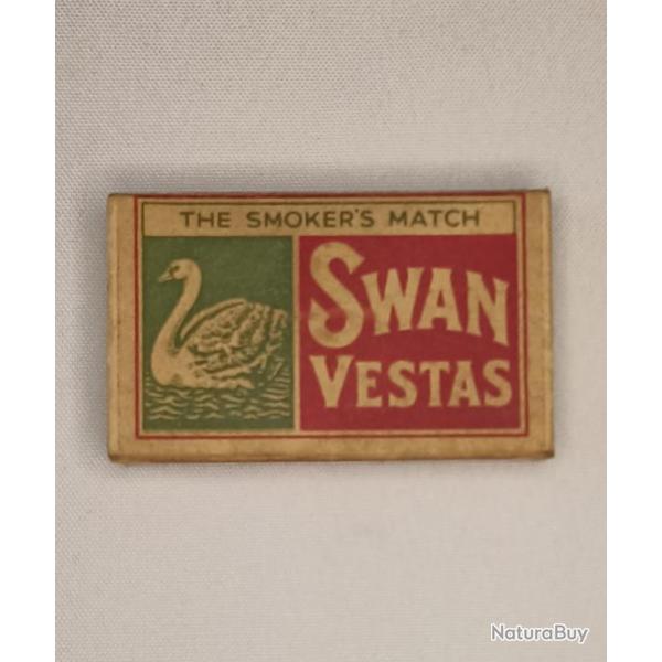 Boite d'allumettes SWAN VESTAS british made 39/45