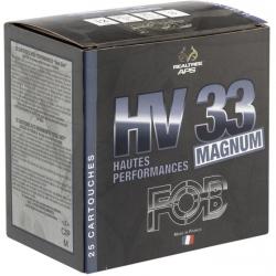 CARTOUCHES FOB HV 33 ACIER HAUTE PERFORMANCE MAGNUM CAL. 12 76