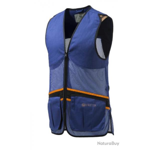 Gilet Beretta Full Mesh Bleu Droitier