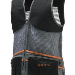 Gilet Beretta Full Mesh Noir Gris Droitier